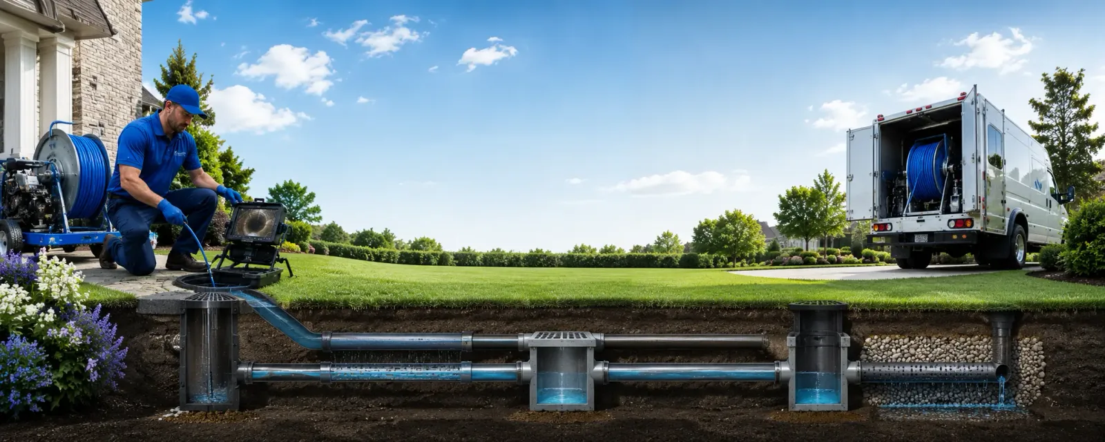 Outdoor drain cleaning information for Burlington, KY